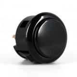 Spieltaster Pushbutton 30mm Farbe Schwarz Sanwa OBSF-30