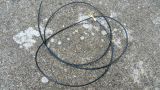 Kabel schwarz mit Flachsteckhülse, 4,8mm, Länge 1m