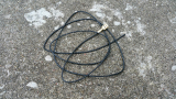 Kabel schwarz mit Flachsteckhülse, 6,3mm, Länge 1m