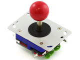 zippy joystick in red with long shaft